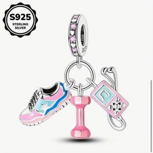 925 Workout Charm-NEW